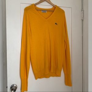 Izod Lacoste Gold V Neck Sweater